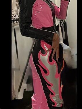 Trick 'r Treatz Women’s Speed Demon Pink & Black Halloween Costume